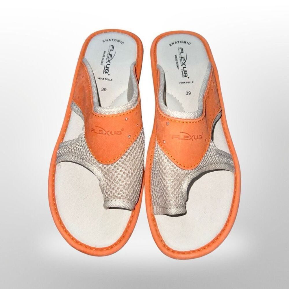 Spring Step Women's Flexus Pascalle Slide Sandal Orange Nubuck/Beige 39 US 8.5 - Picture 3 of 7